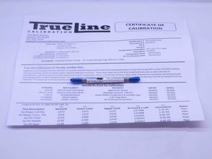 CERTIFIED 6 40 UNF 2A SET THREAD PLUG GAGE #6 .138 GO NO GO PDS= .1210 & .1184 - DW31545TLC