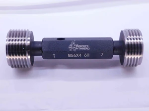 NEW M56 X 4 6H METRIC THREAD PLUG GAGE 56 4.0 GO NO GO P.D.'S = 53.402 & 53.717 - DW31576MSAF