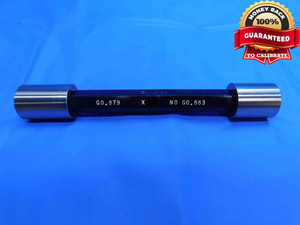 .8790 & .8830 CL X PIN PLUG GAGE GO NO GO .8750 +.0040 7/8 22.327 mm .879 .883 - CO0027BY4