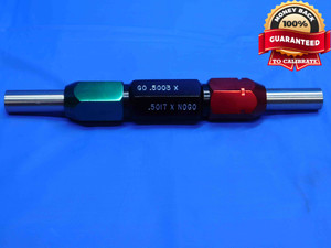 .5003 & .5017 CL X PIN PLUG GAGE GO NO GO .5000 +.0003 OVERSIZE 1/2 12.743 mm - CO0038BY4