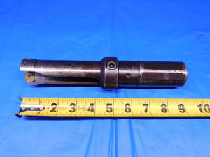 1.58 O.D. 9" OAL COOLANT THRU INDEXABLE INSERT DRILL 1 1/2 SHANK 2 FLUTE CNC - BR7317CB4
