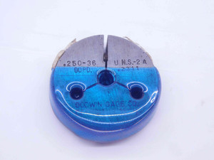 1/4 36 UNS 2A THREAD RING GAGE .25 .250 GO ONLY P.D. = .2311 INSPECTION CHECK - DW31693CC4