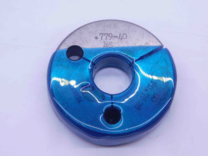 .779 40 NS THREAD RING GAGE .7790 GO ONLY P.D. = .7628 CHECK .779"-40 UNS-3A - DW31766CC4