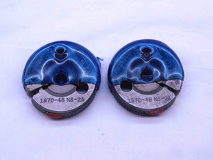 .1970 48 NS 2A THREAD RING GAGES .197 GO NO GO P.D.'S = .1828 & .1802 UNS-2A - DW31846CC4