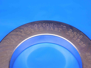 2.6255 MASTER PLAIN BORE RING GAGE 2.6250 +.0005 OVERSIZE 2 5/8 66.688 mm CHECK - BR7751BR4