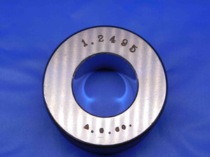 1.2495 MASTER PLAIN BORE RING GAGE 1.2500 -.0005 UNDERSIZE 1 1/4 31.737 mm CHECK - BR7766BR4 1.2495 MASTER PLAIN BORE RING GAGE 1.2500 -.0005 UNDERSIZE 1 1/4 31.737 mm CHECK - BR7766BR4