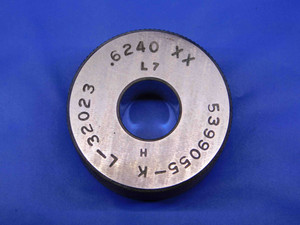 .6240 CLASS XX MASTER PLAIN BORE RING GAGE .6250 -.0010 UNDERSIZE 5/8 16 mm .624 - BR7799BR4 .6240 CLASS XX MASTER PLAIN BORE RING GAGE .6250 -.0010 UNDERSIZE 5/8 16 mm .624 - BR7799BR4