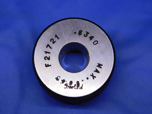 .6340 MASTER PLAIN BORE RING GAGE .6250 +.0090 OVERSIZE 5/8 16 mm .634 CHECK - BR7806BR4