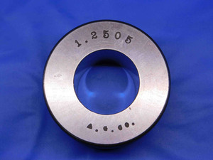 1.2505 MASTER PLAIN BORE RING GAGE 1.2500 +.0005 OVERSIZE 1 1/4 31.763 mm CHECK - BR7852BR4 1.2505 MASTER PLAIN BORE RING GAGE 1.2500 +.0005 OVERSIZE 1 1/4 31.763 mm CHECK - BR7852BR4