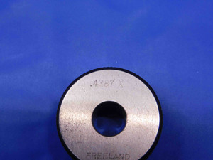.4387 CLASS X MASTER PLAIN BORE RING GAGE .4375 +.0012 OVERSIZE 7/16 11 mm CHECK - BR7900BR4