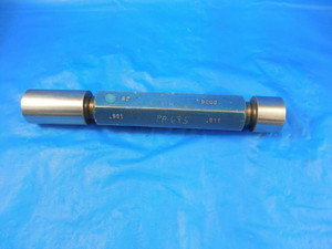 .901 & .911 CLASS X SMOOTH PIN PLUG GAGE GO NO GO .875 + .026 OVERSIZE 7/8 TOOL