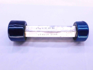 1 3/4 12 UN 3B THREAD PLUG GAGE 1.75 1.750 GO NO GO P.D.'S = 1.6959 & 1.7017 - DW31996CB4