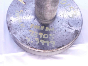 SHOP MADE 7.472 8 AN38 LOCKNUT THREAD PLUG GAGE GO ONLY P.D. = 7.3908 AN 38 - DW32000CB4