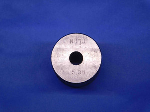 5.980 & 6.110 MASTER PLAIN BORE RING GAGE 6.000 -.020 6 mm .2406 5.98 6.11 CHECK - BR8091BR4
