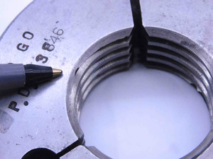 1 1/2 6 NC 3 THREAD RING GAGE 1.5 1.50 1.500 NO GO ONLY P.D. = 1.3846 UNC-3 - DW32015CB4