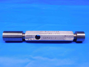 .7011 & .7111 CL Z PIN PLUG GAGE GO NO GO .7031 -.0020 UNDERSIZE 45/64 18 mm - BR8146BR4