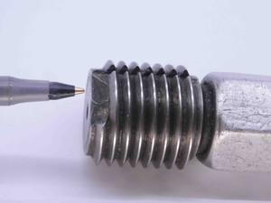 BUDGET 1 1/4 7 NC 5 THREAD PLUG GAGE 1.25 GO NO GO P.D.'S = 1.1572 & 1.1609 - DW32021CB4