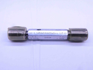 1 1/16 18 UNEF 2A SPECIAL SET THREAD PLUG GAGE 1.0625 GO NO GO = 1.0230 & 1.0191 - DW32054OB4 1 1/16 18 UNEF 2A SPECIAL SET THREAD PLUG GAGE 1.0625 GO NO GO = 1.0230 & 1.0191 - DW32054OB4