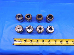 8pc LOT OF ER32 COLLETS 1/8, 5/16, 3/8, 1/2, 9/16, 5/8, 11/16 & 3/4 SIZES ER-32 - BR8242LVR