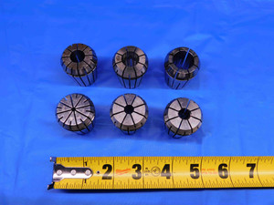 6pc LOT OF ER32 COLLETS 1/8, 5/16, 3/8, 1/2, 9/16 & 3/4 SIZES ER-32 TOOLING - BR8244LVR