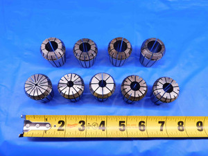 9pc ER32 COLLET LOT 1/8, 5/16, 3/8, 7/16, 1/2, 9/16, 5/8, 11/16 & 3/4 SIZES - BR8245LVR