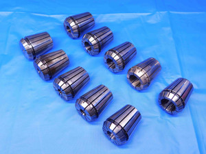 10pc ER32 COLLET LOT 1/8, 1/4, 5/16, 3/8, 7/16, 1/2, 9/16, 5/8, 11/16 & 3/4 CAP. - BR8248LVR