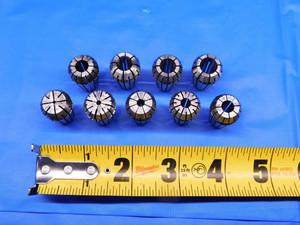ER16 COLLET LOT SIZES INCLUDE 1/32, 3/32, 1/8, 7/32, 1/4, 9/32, 5/16, 11/32, 3/8 - BR8299LVR