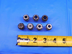 7 PCS ER16 COLLET LOT SIZES INCLUDE 1/32, 1/8, 7/32, 1/4, 9/32, 5/16 & 11/32 - BR8304LVR