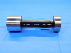 2.4413 & 2.4421 CL XX PIN PLUG GAGE GO NO GO 2.4375 +.0038 2 7/16 62 mm CHECK - MW0008BC4