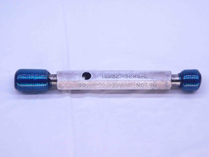 15/32 32 NS 2 THREAD PLUG GAGE .4687 GO NO GO P.D.'S = .4485 & .4521 INSPECTION - DW32090OB4