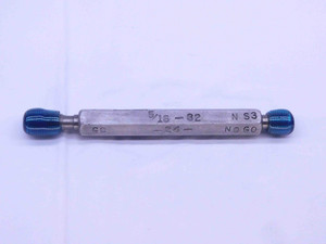 5/16 32 NS 3 THREAD PLUG GAGE .3125 GO NO GO P.D.'S = .2922 & .2946 INSPECTION - DW32140OB4