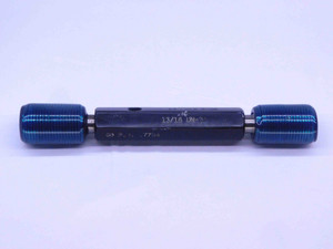 13/16 16 UN 2A SET THREAD PLUG GAGE .8125 GO NO GO P.D.'S = .7704 & .7655 CHECK - DW32162OB4