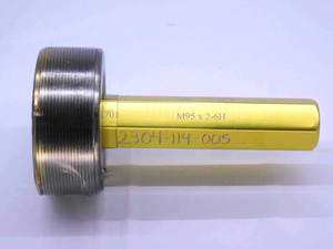 M95 X 2 6H METRIC VERMONT THREAD PLUG GAGE 95 2.0 GO ONLY P.D. = 93.701 CHECK - DW32183CF4