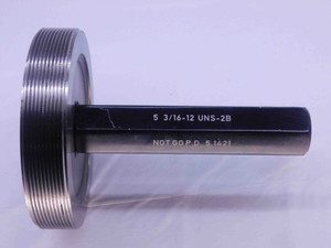 5 3/16 12 UNS 2B THREAD PLUG GAGE 5.1875 NO GO ONLY P.D. = 5.1421 INSPECTION - DW32214CF4