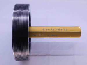 6 1/4 12 UNS 2B THREAD PLUG GAGE 6.25 6.250 GO ONLY P.D. = 6.1959 2B OR 3B UN - DW32216CF4