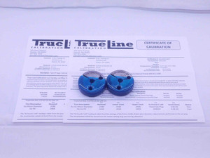 CERTIFIED 3/8 24 UNF 2A THREAD RING GAGES .375 GO NO GO P.D.'S = .3468 & .3430 - DW32232TLC