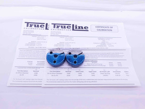 CERTIFIED 3/8 24 UNC 2A THREAD RING GAGES .375 GO NO GO P.D.'S = .3468 & .3430 - DW32232TLC