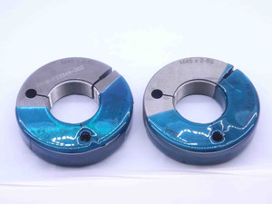 M45 X 2 6g VERMONT THREAD RING GAGES 45 2.0 GO NO GO P.D.'S = 43.663 & 43.493 - DW32250CF4