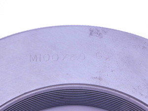 M100 X 2 6g METRIC THREAD RING GAGES 100 2.0 GO NO GO P.D.'S = 3.8844 & 3.8769 - DW32267CF4