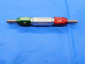 .2500 & .2550 CLASS ZZ PIN PLUG GAGE GO NO GO ONSIZE 1/4 6.350 mm .250 .255 - MW0047BK4