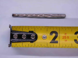 #2/0 O.D. HSS TAPER PIN REAMER SPIRAL 6 FLUTE .1137 - .1462 MILLING MACHINING - MW0128BJ3