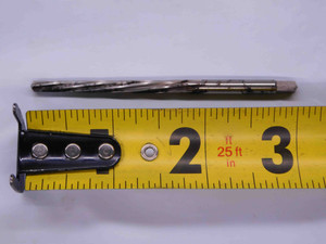 LSI #0 OD HSS TAPER PIN REAMER SPIRAL 6 FLUTE .1287 - .1638 MILLING MACHINING - MW0129BJ3