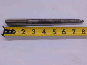 CLEVELAND 9/16 O.D. HSS REAMER MORSE TAPER #1 SHANK 8 FLUTE MT1 .5625 ONSIZE - MW0187AL4