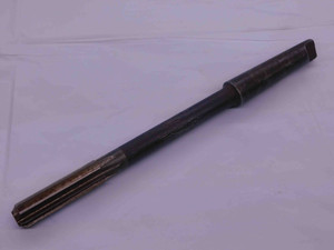 CLEVELAND 9/16 O.D. HSS REAMER MORSE TAPER #2 SHANK 8 FLUTE MT2 .5625 ONSIZE - MW0194AL4