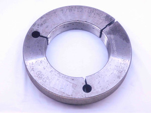 3 7/8 12 UN 2A THREAD RING GAGE 3.875 3.8750 GO ONLY P.D. = 3.8189 INSPECTION - DW32281CF4