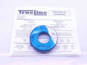 CERTIFIED 1 5/8 18 UNEF 2A SOLID THREAD RING GAGE 1.625 GO ONLY P.D. = 1.5874 - DW32302TLC