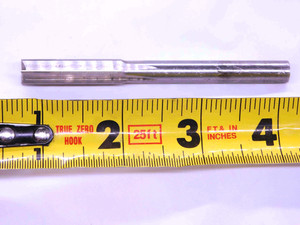0.3735 OD HSS CHUCKING REAMER 5/16 SHANK 6 FL .3735 3/8 .3750 -.0015 UNDERSIZE - MW0432BF4