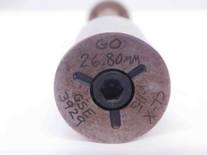 26.800 & 26.900 CL X mm PIN PLUG GAGE GO NO GO 27.000 -.100 27 1.0591 26.80 26.9 - MW0542CM4