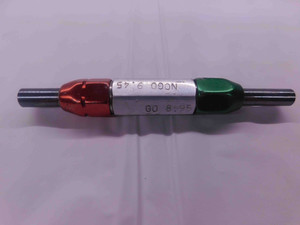 8.950 & 9.450 METRIC PIN PLUG GAGE GO NO GO 9.000 -.050 9 mm .3720 8.95 9.45 - MW0557CM4