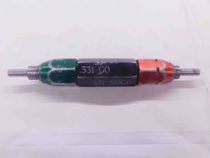 .5310 & .5710 PIN PLUG GAGE GO NO GO .5313 -.0003 17/32 13.487 mm .531 .571 - MW0585CM4